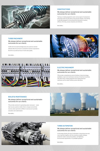 Turbine Services LLC – Custom CMS website design by EziPress